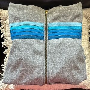 Aviator Nation 5 stripe zip up hoodie